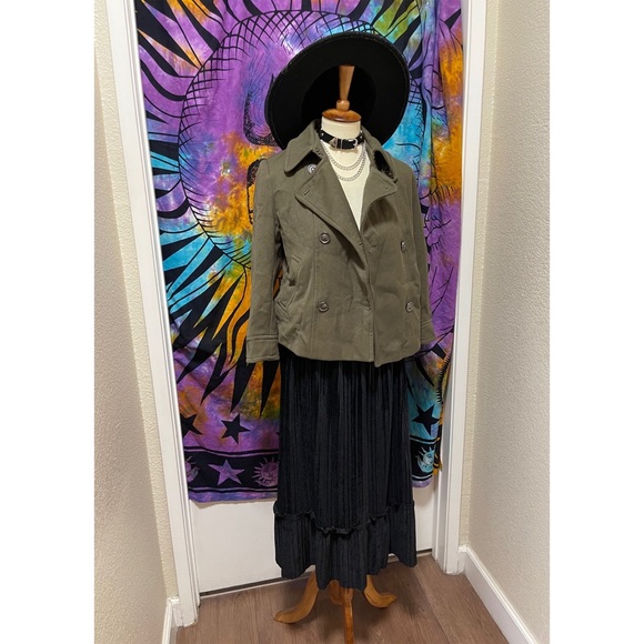 🌈 Lovely modern button pea coat - Picture 12 of 13